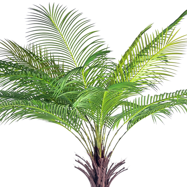 Artificial Palm, 91-inch Tropical Palm Fake Plant, Indoor And Outdoor Potted Plant