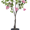 Artificial Bougainvillea Plant, Indoor Artificial Flower Simulation Tree 47 Inch