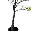 This Artificial White Gourami Tree Is A Fake Indoor Tree with Realistic, Tactile Leaves And Flowers, Perfect for Indoor Decoration