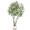 Olive Tree Artificial Indoor 96inches Realistic Faux Olive Tree in Pot