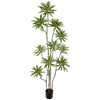 72" Realistic Artificial Dracaena Reflexa Tree 182 cm Tall Faux Floor Plant in Weighted Pot