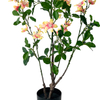 Artificial 35.4inch Gardenia Tree Fake Flower Plant with Green Leaves Imitation Flower Tree Suitable for Home Outdoor And Indoor Decoration