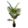 Artificial 47.2-inch Palm Plant Features Real-touch Leaves And Adjustable Branches