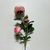 3-Head Single Stem Artificial Ranunculus, Blush Pink Ombré.