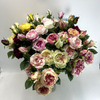 Mixed Artificial Garden Rose Bundle, Assorted Colors with Buds