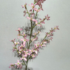 Artificial Two-Tone Pink Star Flower Branch, Long Stem with Green Foliage