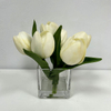 Artificial Cream White Tulip Stem Bundle