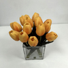 Artificial Warm Apricot Yellow Tulip Stem Bundle
