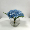 Artificial Real-Touch Sky Blue Hydrangea Stem Bundle