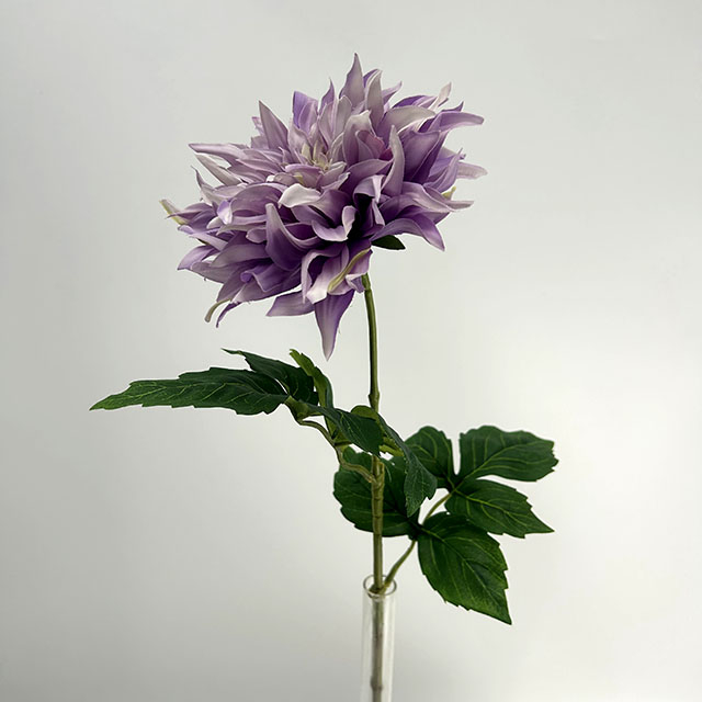 Artificial Soft Lavender Purple (Muted Lilac) Dahlia Flower