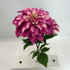 Artificial Deep magenta with subtle pink undertones Gradient Dahlia Flower