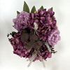 Artificial Mauve Purple Peony & Hydrangea Mixed Bouquet