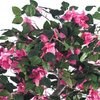 Artificial Bougainvillea Tree with Flowers, Bright Flowers in Plastic Pot, Imitation Flowering Tree