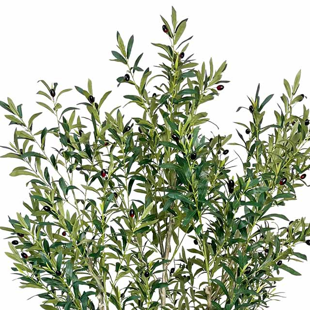 Artificial Olive Tree 98.4inch Fake Olive Silk Tree Large Faux Plants Indoor Tall Faux Olive Tree with White Planter