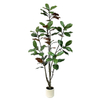Artificial 59inch Plant Magnolia Tree, Artificial Potted Ornamental Tree