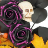 Artificial 28inch Halloween Front Door Wreath with Skull