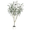 Artificial 72-inch Eucalyptus Tree Large Fake Plant for Indoor And Outdoor Decoration