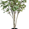 Artificial Eucalyptus Trees with black Planter 48inch Faux Eucalyptus Plants Indoor Tall Fake Floor Trees with Silk Leaves