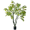 Artificial Potted Lemon Tree - Lifelike Home Or Office Decor - Premium Faux Potted Tree 