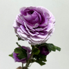 3-Head Single Stem Artificial Ranunculus, Lavender Purple Ombré.