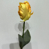 Artificial Frilly Yellow-Orange Parrot Tulip Stem