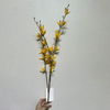 Artificial Yellow Forsythia Branch, Long Stem with Brown Foliage