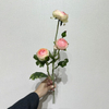 Artificial Gradient Cream-Pink Multi-Bloom Ranunculus Stem