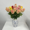 Artificial Mixed-Color Rose Bouquet