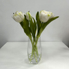 Artificial Flower Stem White Green Tulip