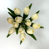 Artificial White Real-Touch Tulip Stems