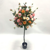 Artificial Flowering Tree (Faux Rose Tree / Topiary Rose Tree with Lifelike Blooms)