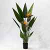 Artificial Philodendron Tree (Faux Bird of Paradise / Strelitzia reginae with Large Sword-Shaped Tropical Leaves)